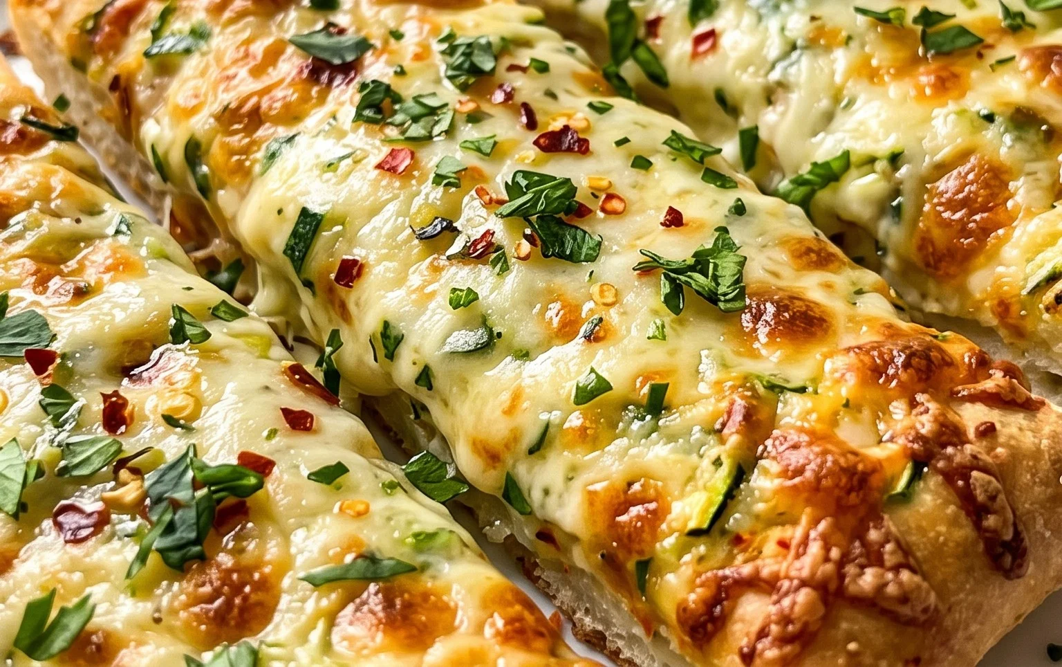 Cheesy Zucchini Breadsticks