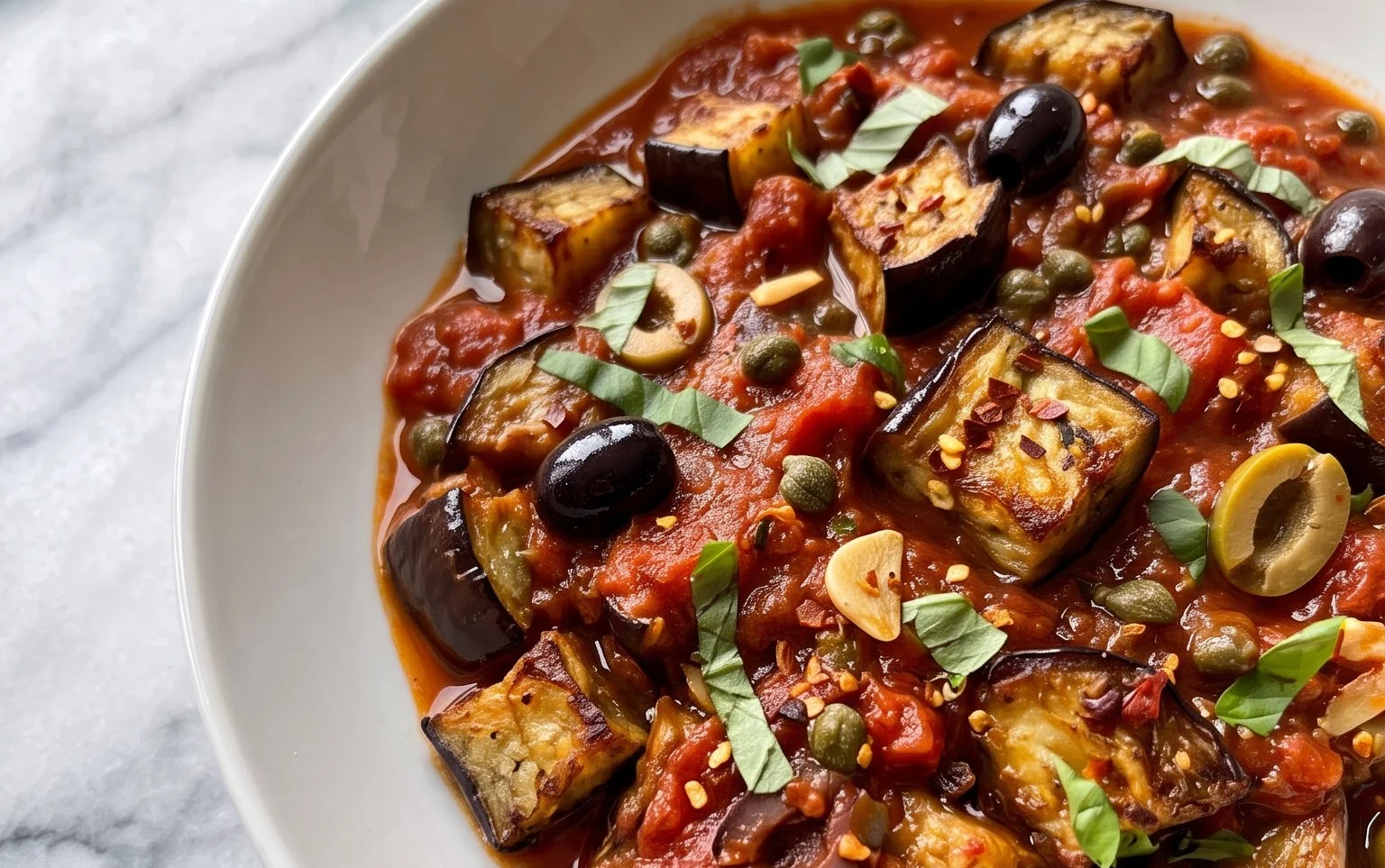 Aubergine Puttanesca : Saveurs Méditerranéennes Faciles