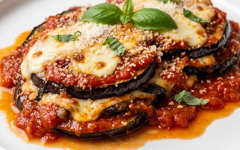 Parmigiana d'aubergines version légère