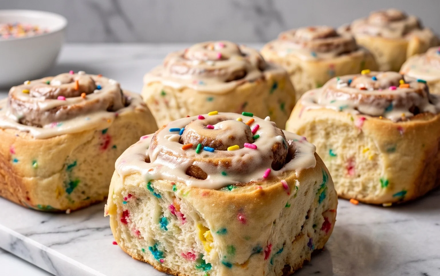 Rouleaux Cannelle Funfetti : Joie Gourmande Festive